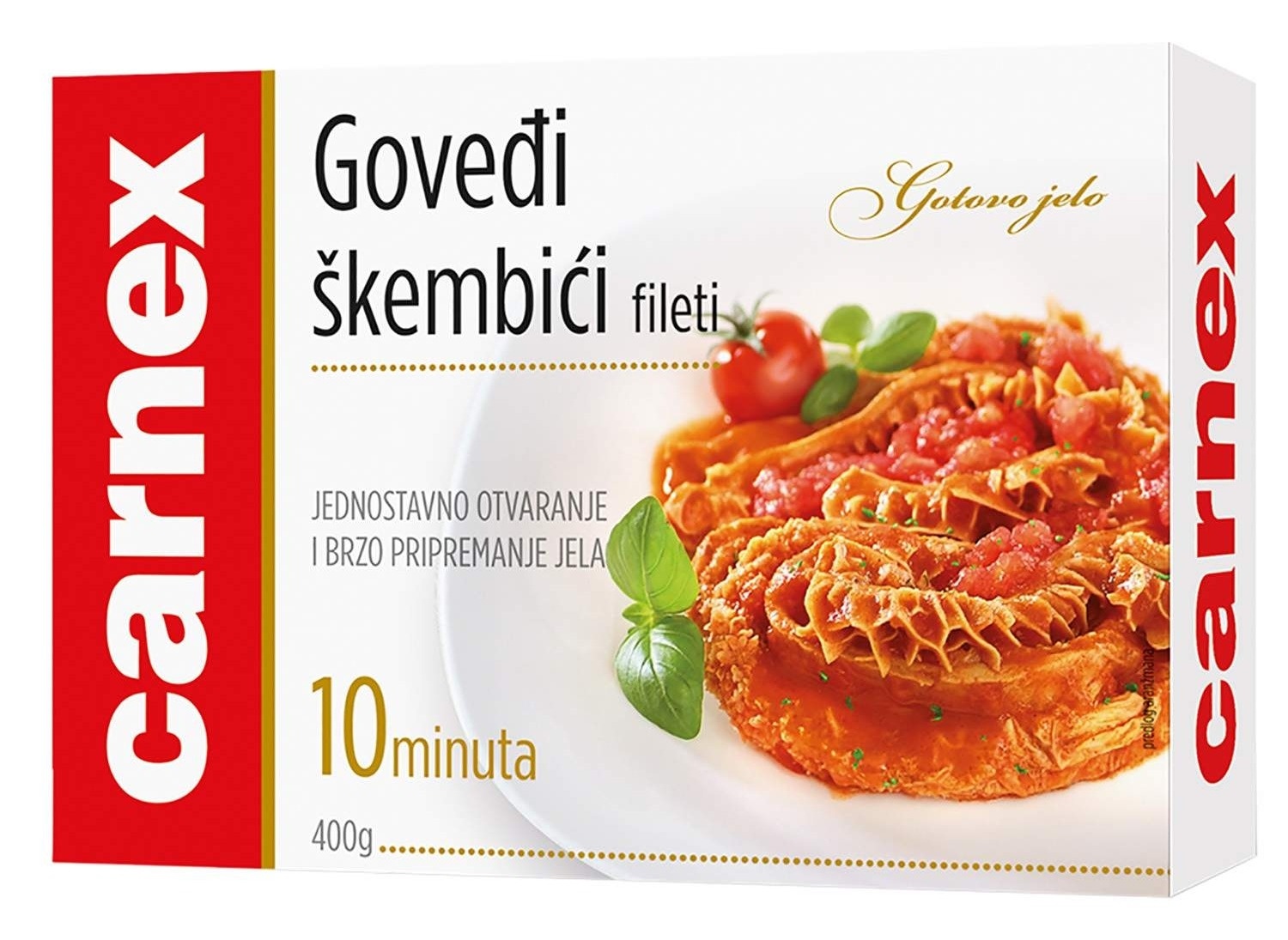 Gotova jela CARNEX Goveđi škembići fileti 400g