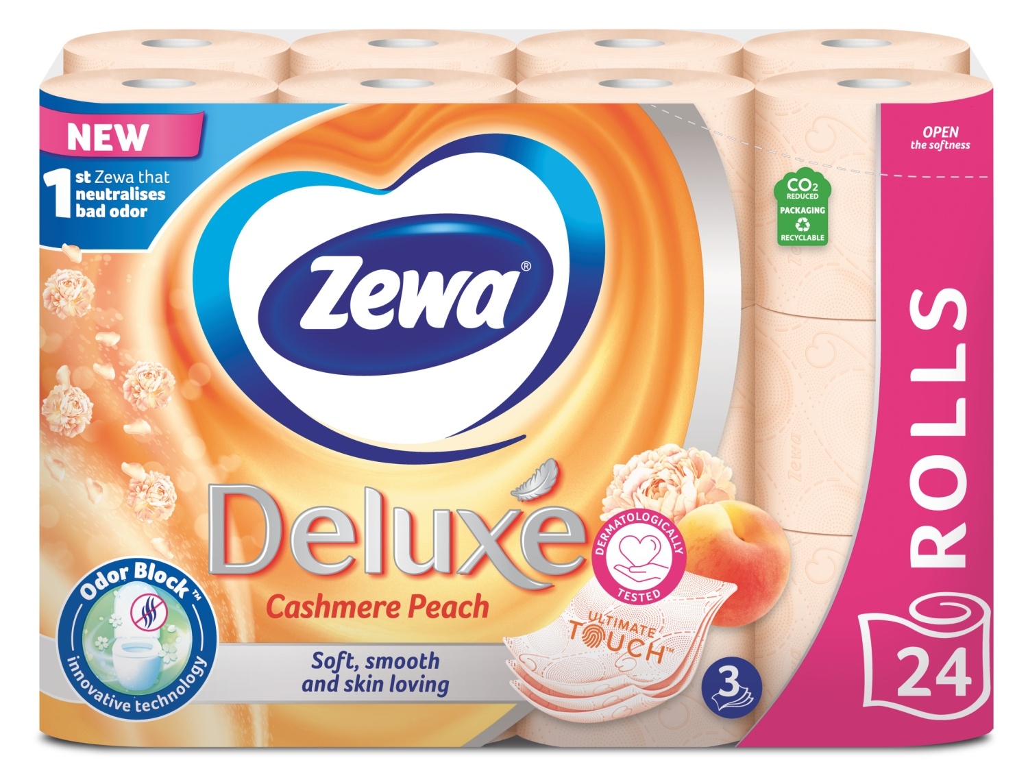 Toalet papir ZEWA deluxe peach 3sloja 24kom