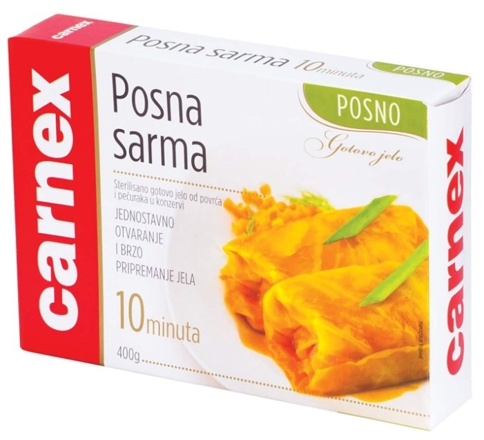 Gotova jela CARNEX Posna sarma 400g