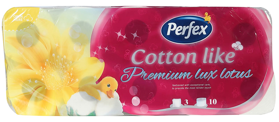 Toalet papir PERFEX cotton like lotus 3sloja 10kom