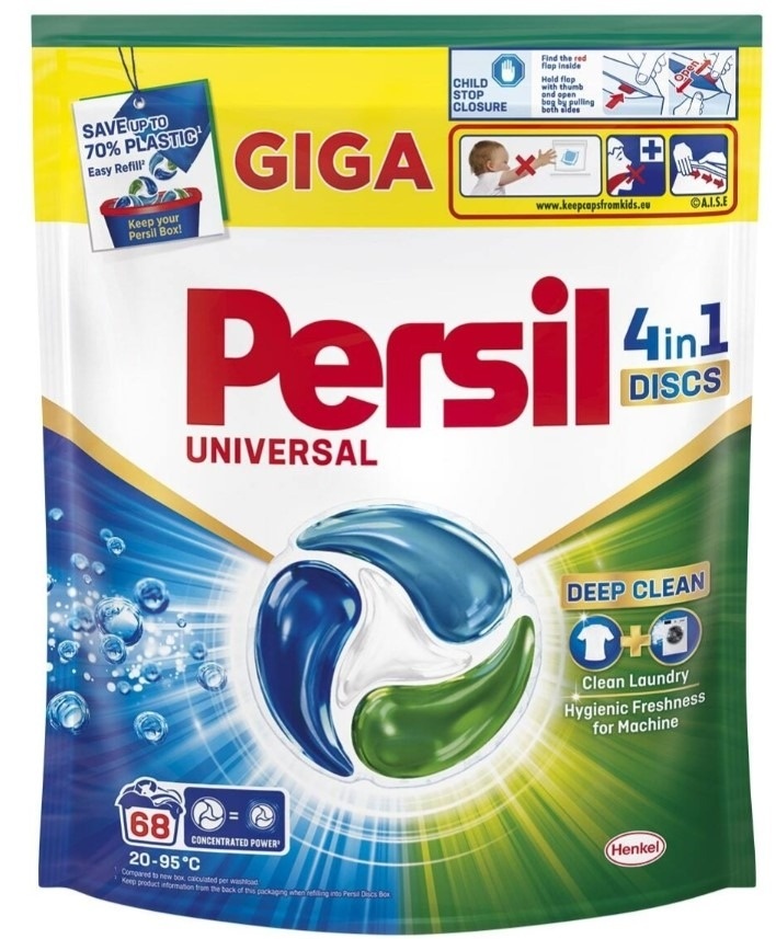 Tablete za pranje veša PERSIL DISCS Universal 68kom