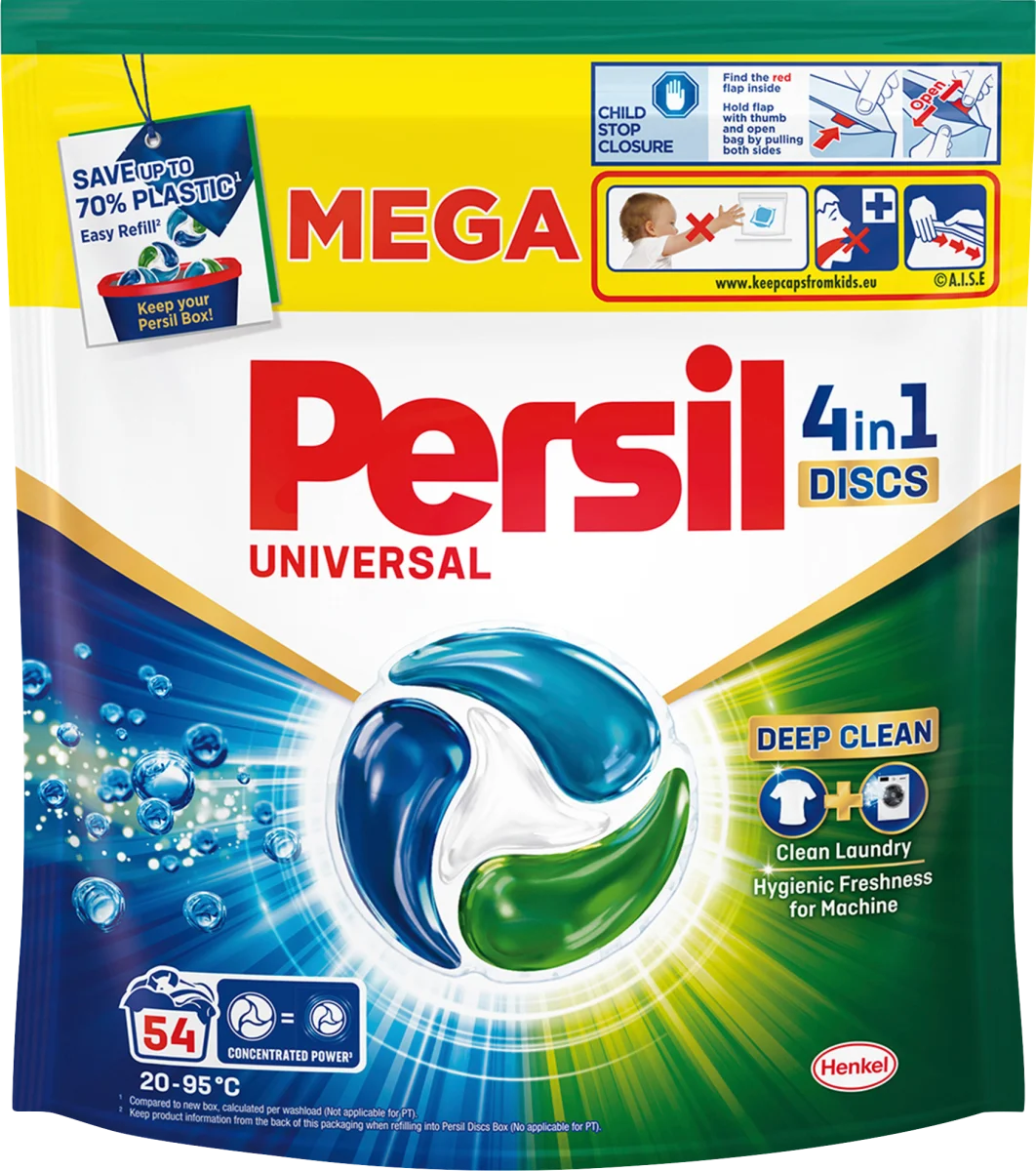 Tablete za pranje veša PERSIL DISCS Universal mega 54kom