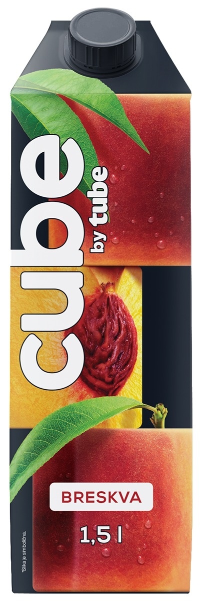 Negazirani sok CUBE By Tube breskva 1,5l