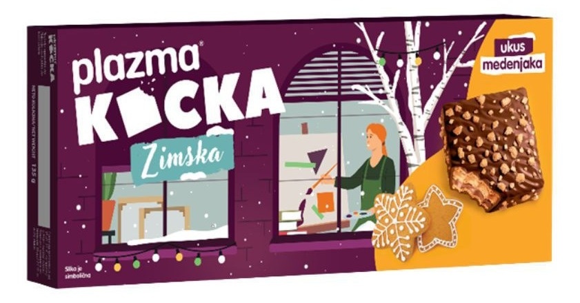 Napolitanka PLAZMA Zimska kocka cimet i đumbir 135g