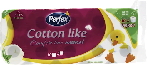 Toalet papir PERFEX cotton like natural 3sloja 10kom