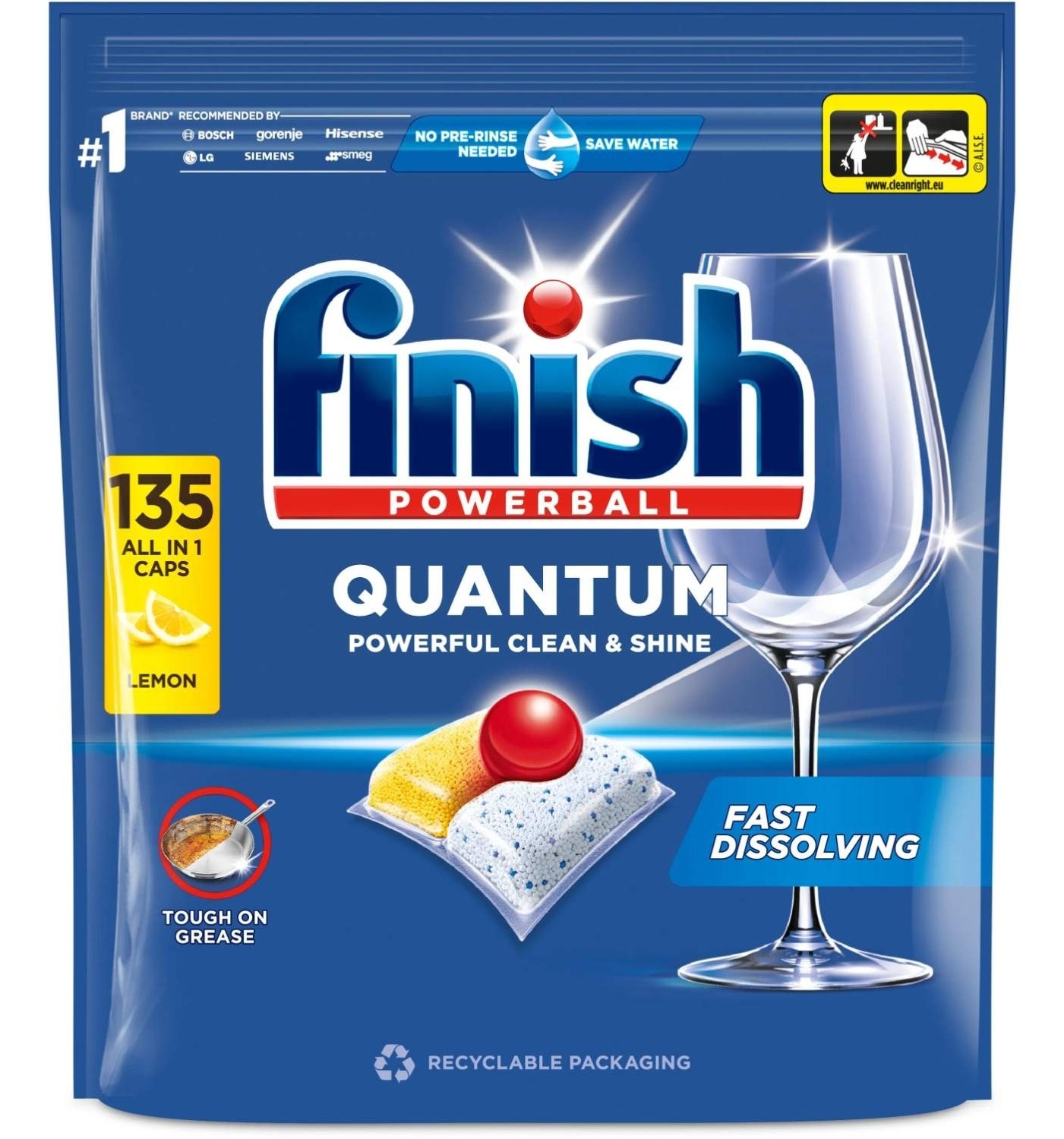 Tablete FINISH Quantum AIO limun 135kom