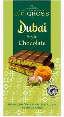 Čokolada J.D. GROSS Dubai 122g