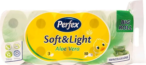 Toalet papir PERFEX soft & light aloe vera 3sloja 10kom