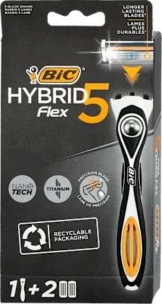 Setovi za brijanje BIC Flex5 Hybrid Brijač za muškarce  drška + 2 dopune, 1 kom