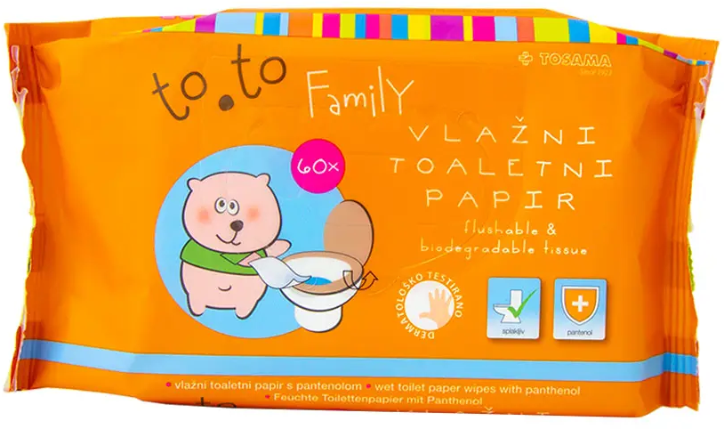 Toalet papir TOSAMA vlažni to.to sensitive 60kom