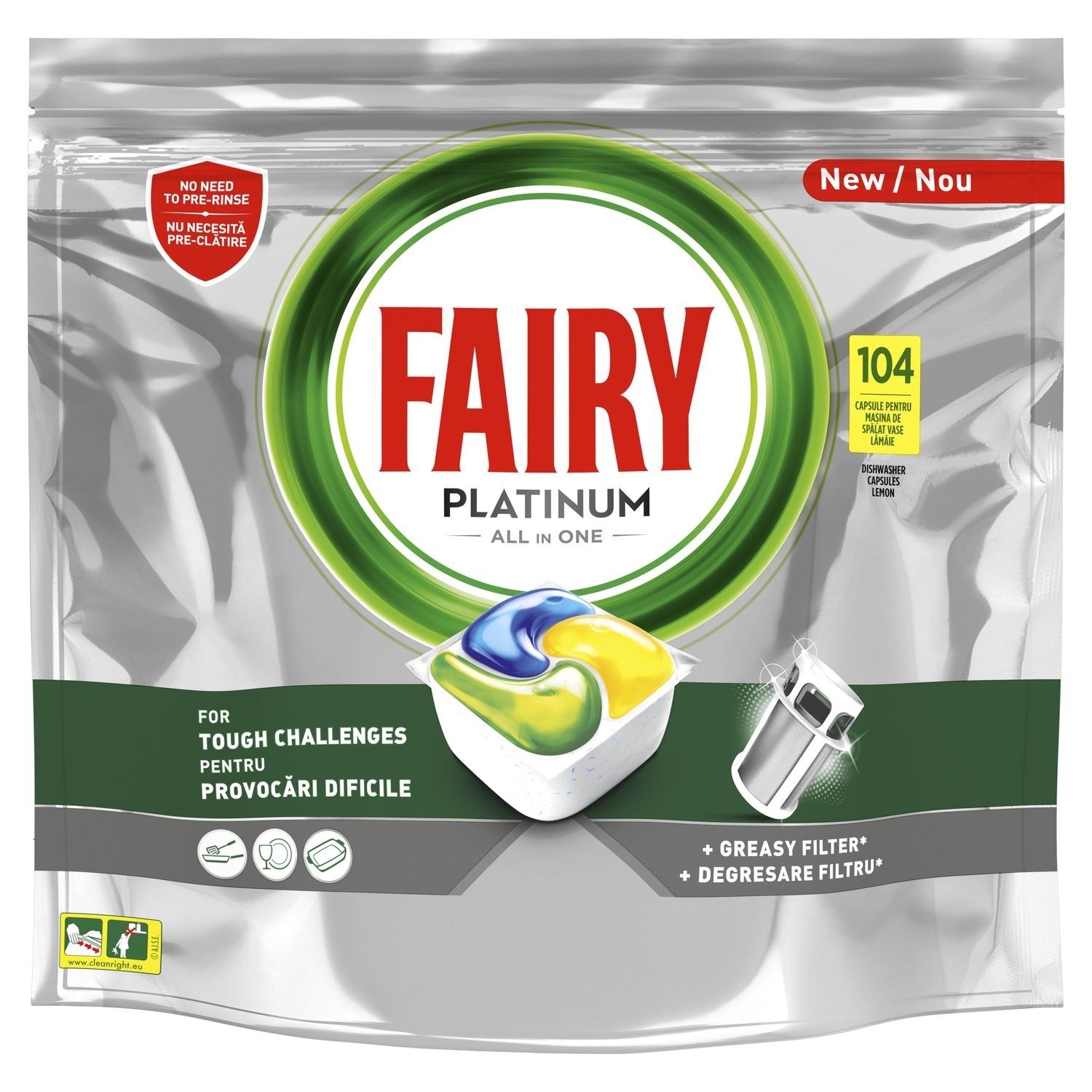 Tablete FAIRY Platinum 104kom
