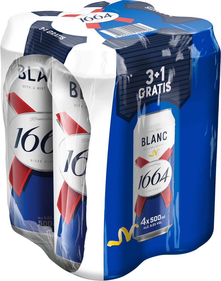 KRONENBOURG Blanc 1664 0,5l 3+1 gratis