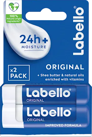 Balzam za usne LABELLO original x2 PACK 24h+ moisture balzam za usne, 2x4,8g, 9,6 g