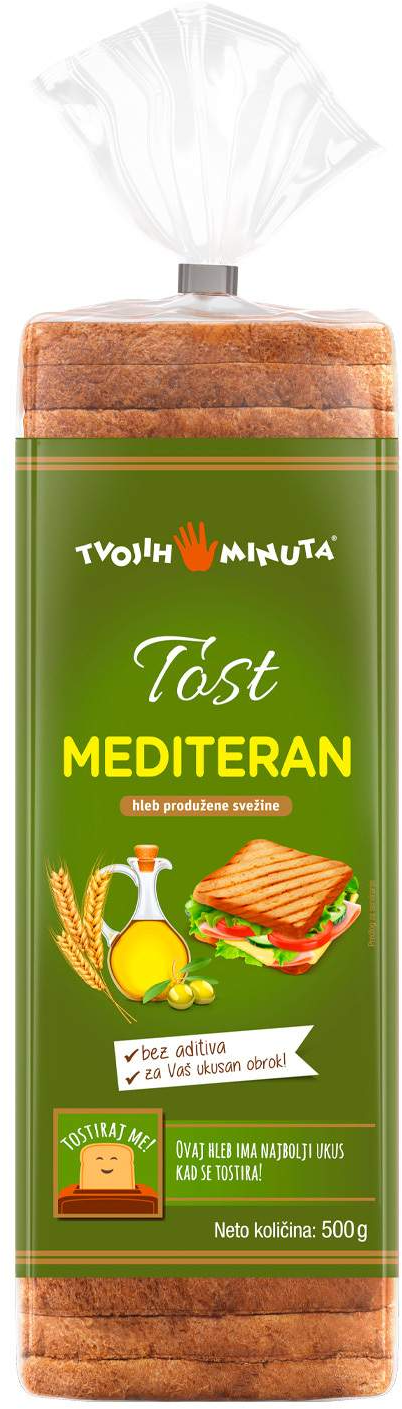 Hleb tost Mediteran TVOJIH 5 MINUTA 500g