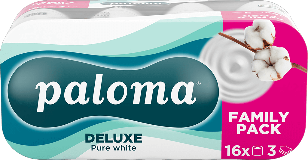 Toalet papir PALOMA deluxe pure white 3sloja 16kom