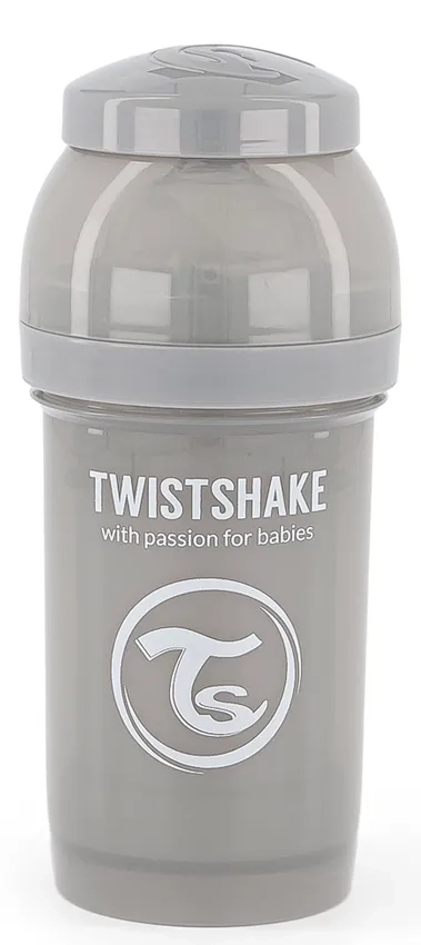 TWISTSHAKE flašica 180ml pastel grey