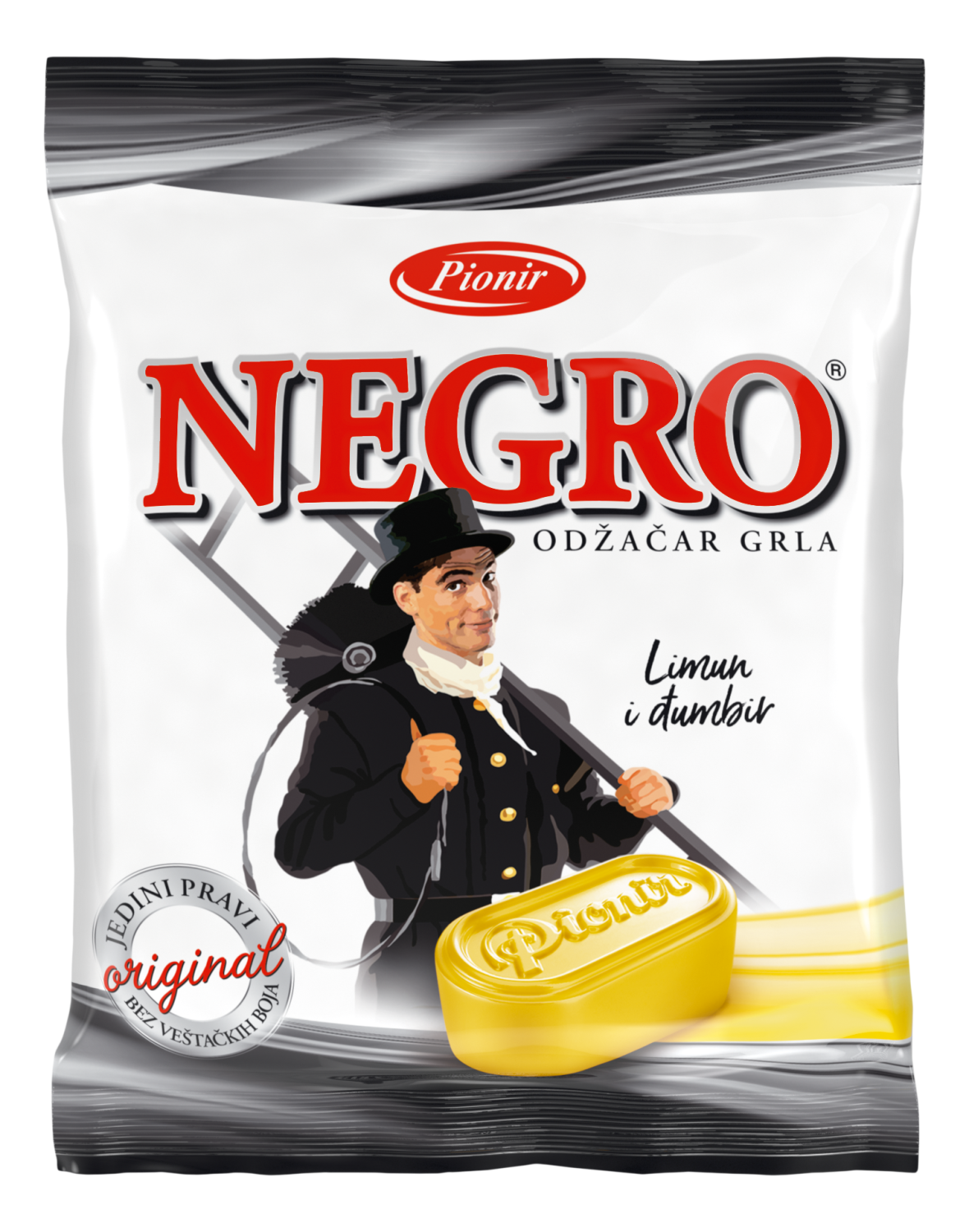 Bombone PIONIR Negro limun i đumbir 100g