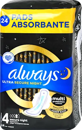 Higijenski ulošci ALWAYS noćni  ultra secure night veličina 4 24kom