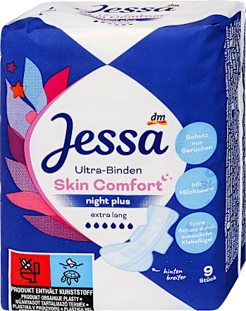 Higijenski ulošci JESSA Skin comfort noćni ciklusni  9kom