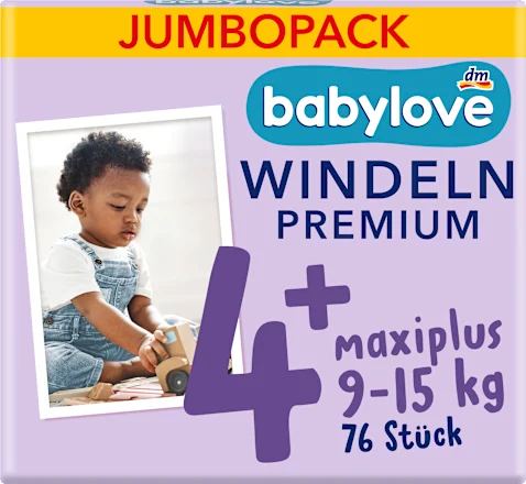 Pelene za bebe BABYLOVE  premium JP 4+ maxiplus 76kom