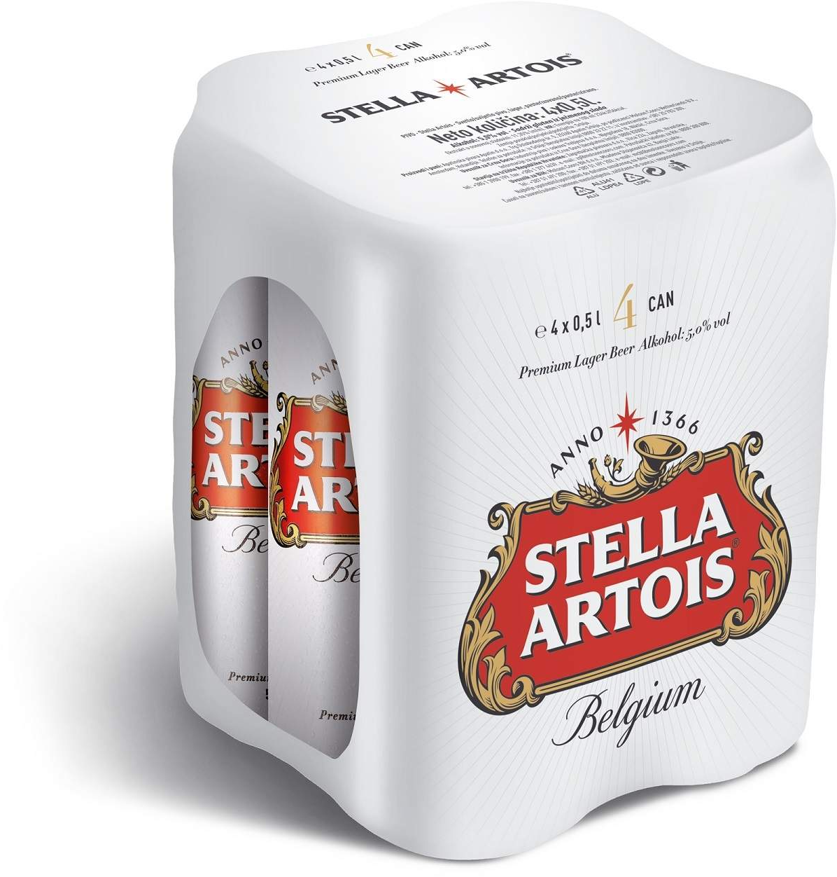Pivo STELLA ARTOIS 4x0,5l