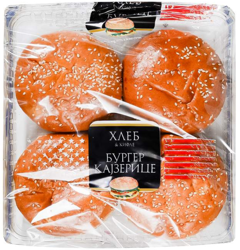Kajzerice HLEB&KIFLE burger 4x80g
