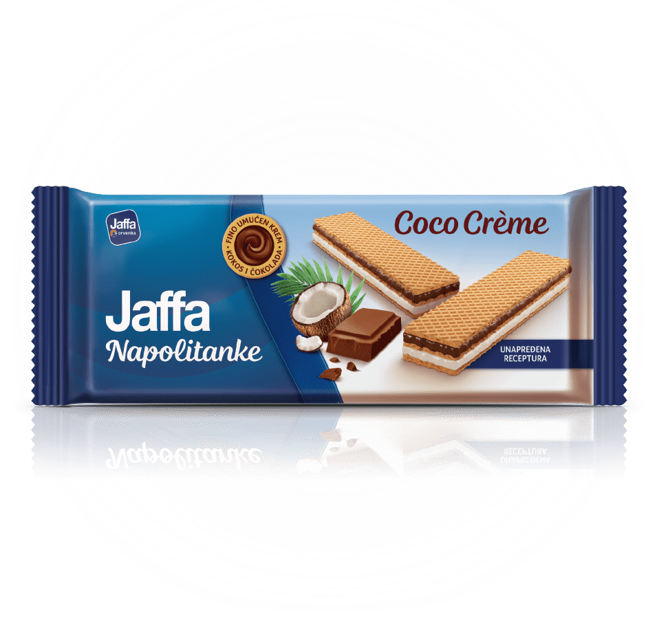 Napolitanka JAFFA kokos krem 160g
