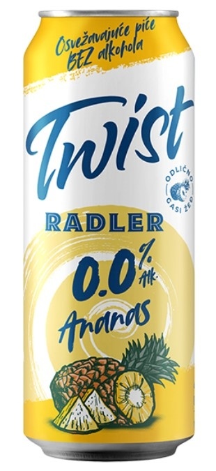 Pivo sa ukusom TWIST ananas 0,5l