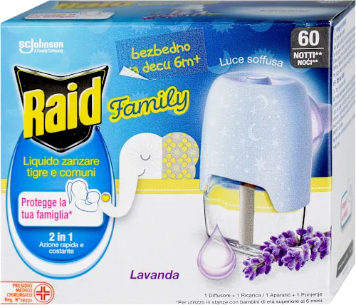 RAID električni aparat protiv komaraca lavanda 36ml