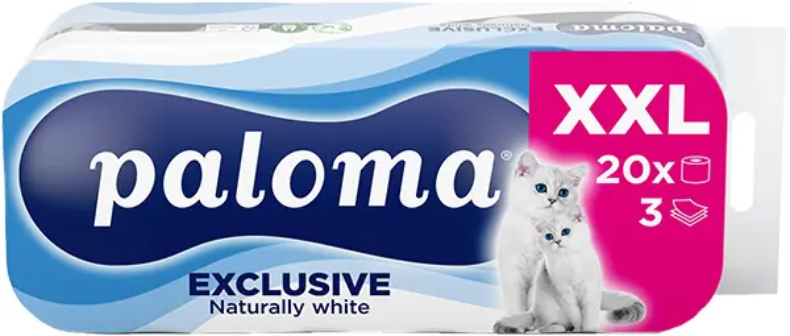 Toalet papir PALOMA exclusive 3sloja 20kom