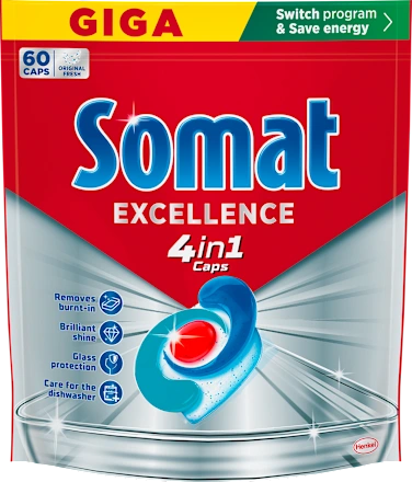 Tablete SOMAT Excellence 4in1 60kom