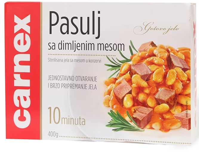 Gotova jela CARNEX Pasulj sa dimljenim mesom 400g