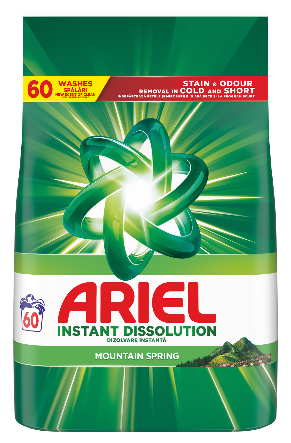 Deterdžent za pranje veša ARIEL Mountain spring 60 pranja (3,9kg)