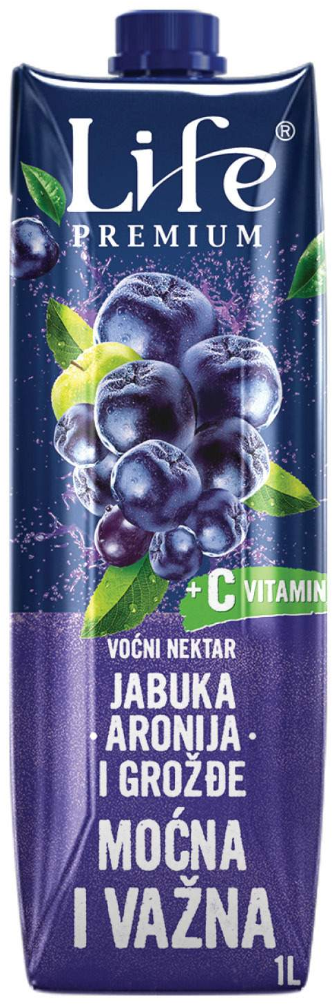 Negazirani sok NECTAR Life premium aronija 1l