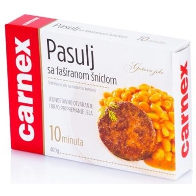 Gotova jela CARNEX Pasulj sa faširanom šniclom 400g