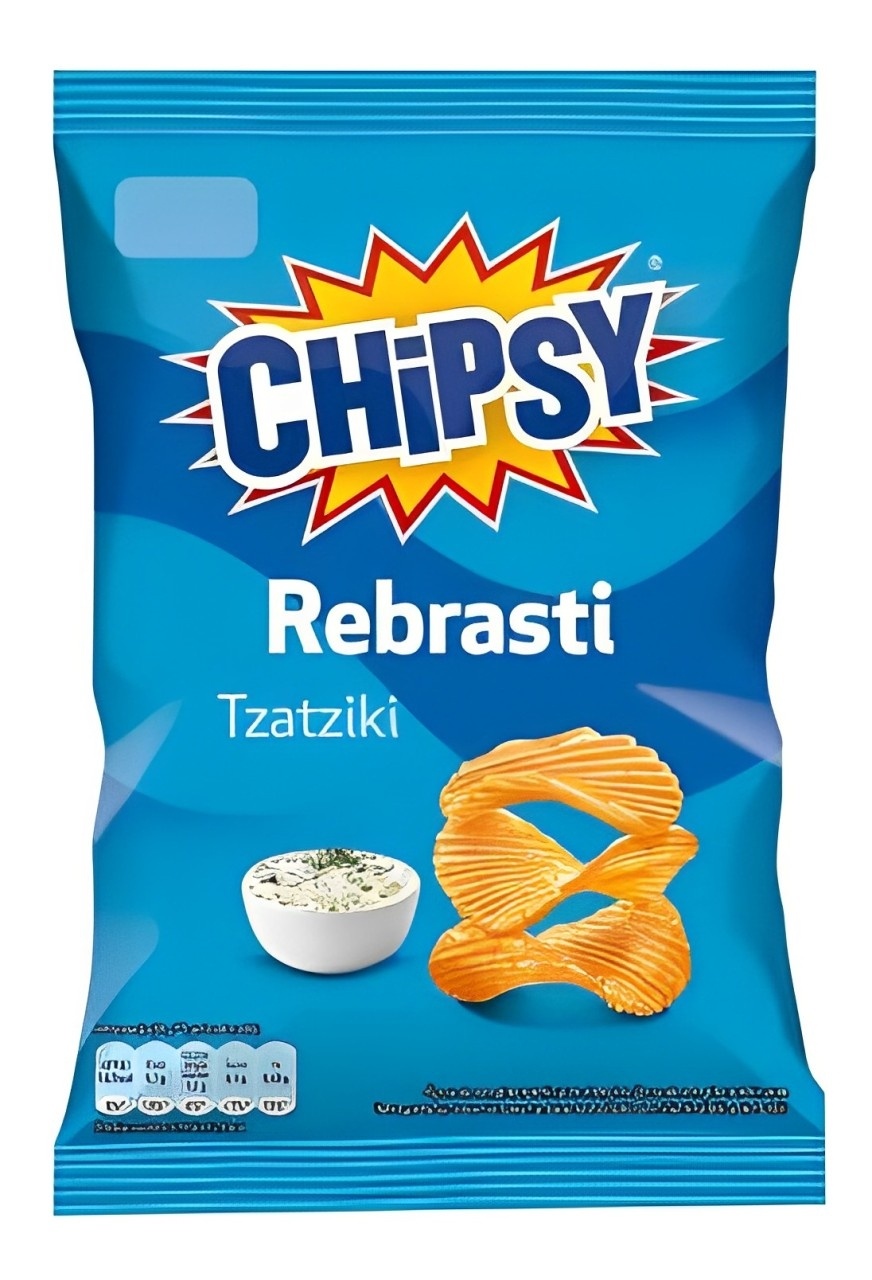 Čips CHIPSY rebrasti tzatziki 95g