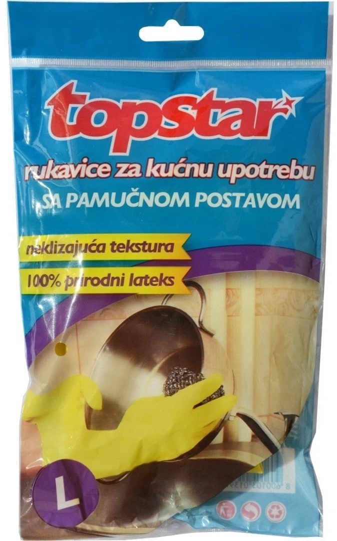 TOP STAR gumene L 1kom