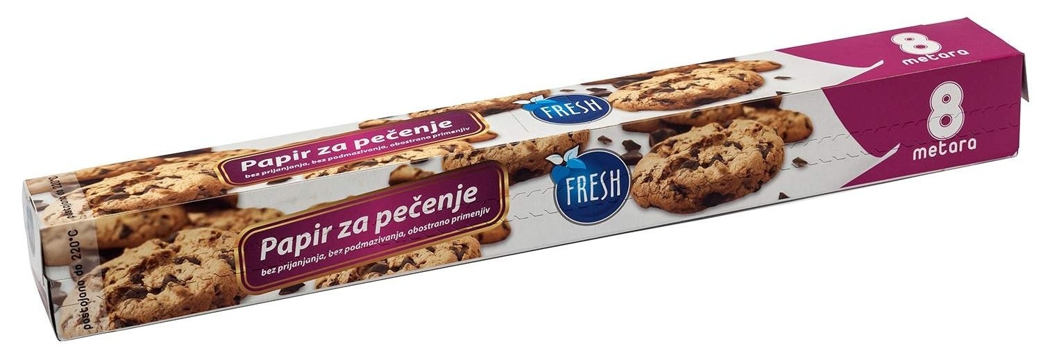 Papir za pečenje FRESH 8m