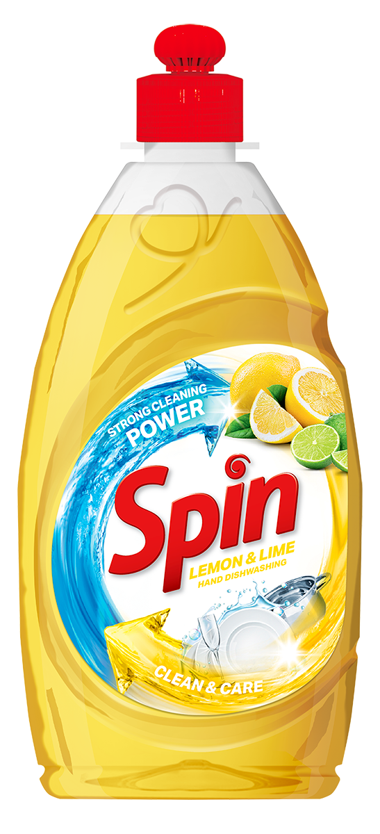 Det.za ruč.pr.sud SPIN lemon&lime 450ml