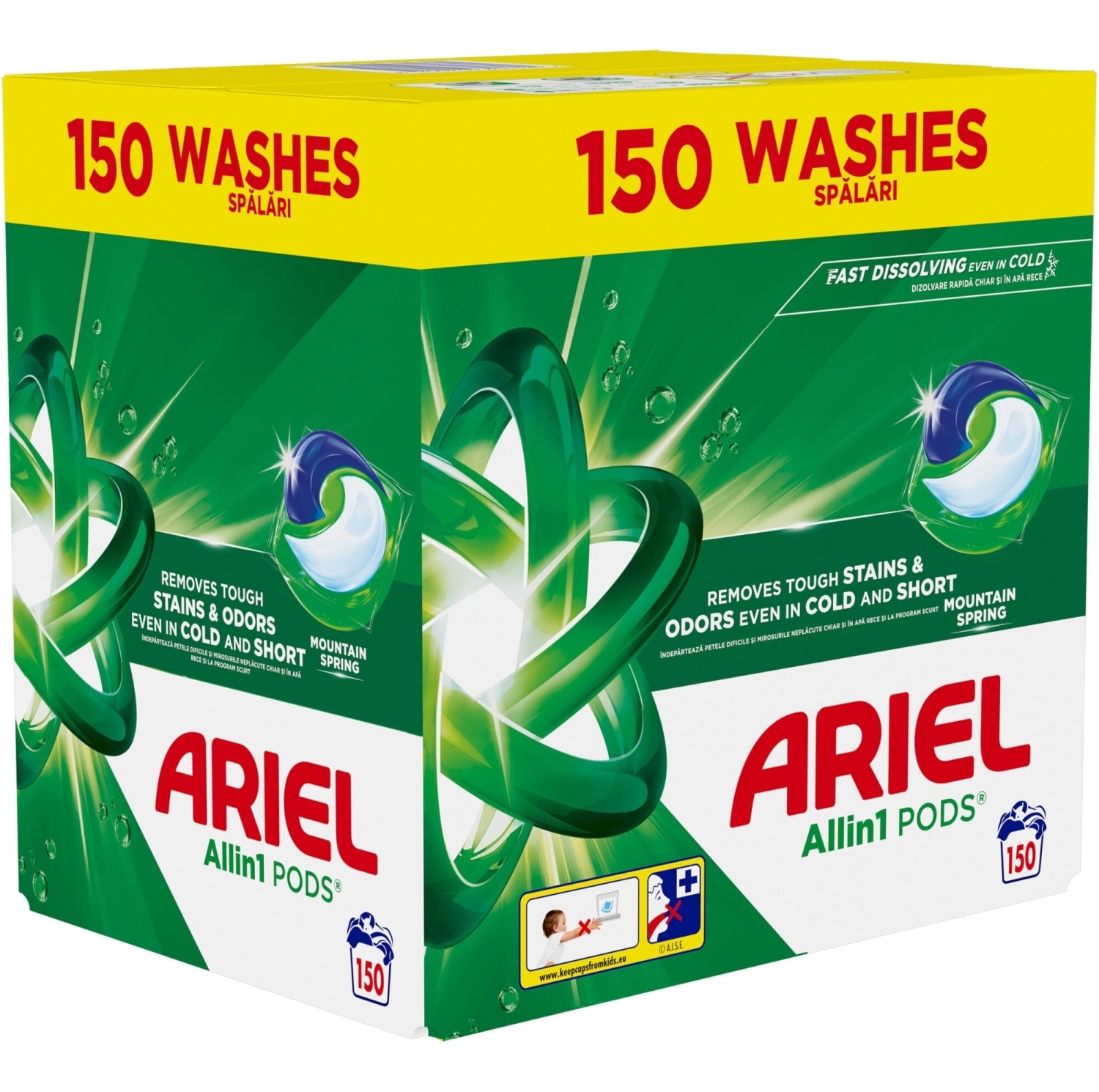 Tablete za pranje veša ARIEL PODS Mountain spring  150kom