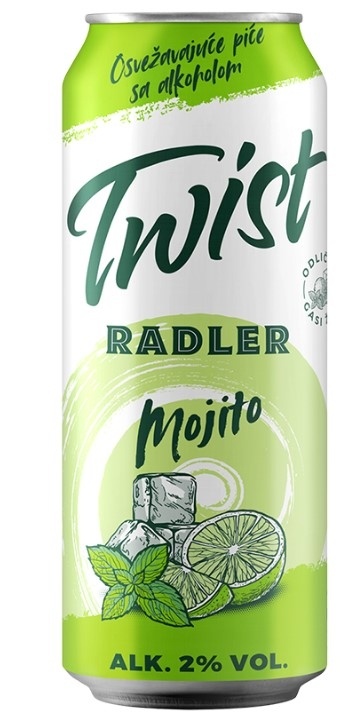 Pivo sa ukusom TWIST mohito 0,5l