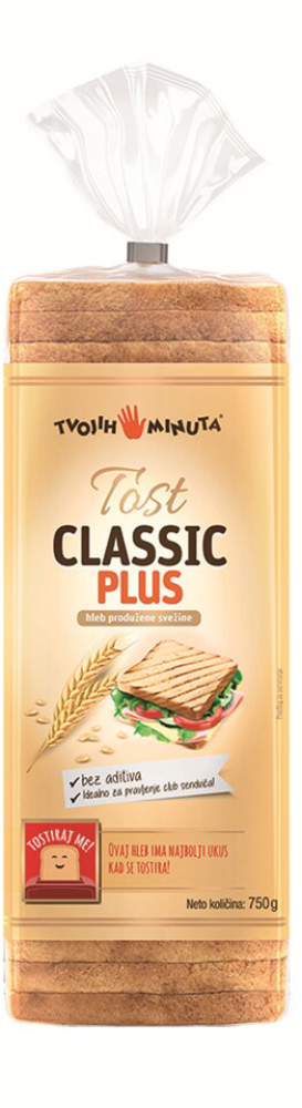 Tost hleb TVOJIH 5 MINUTA classic plus  750g