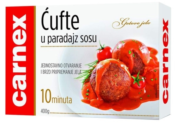 Gotova jela CARNEX Ćufte u paradajz sosu 400g