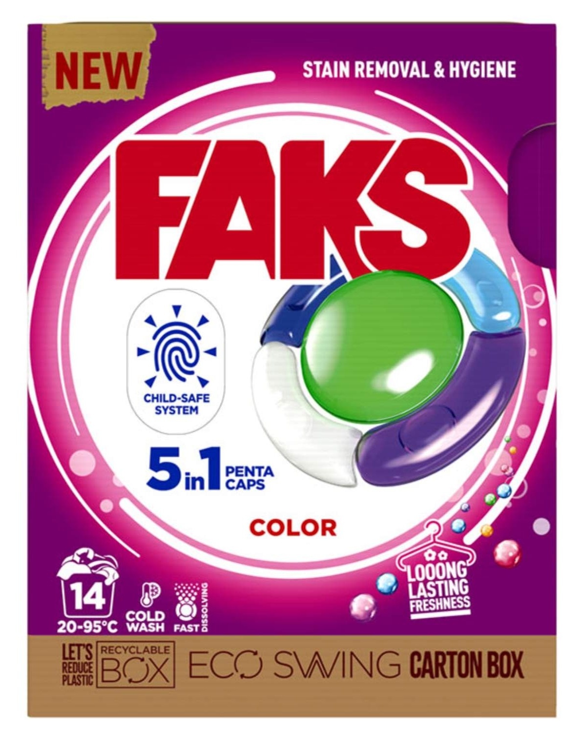 Tablete za pranje veša FAKS Color 14kom