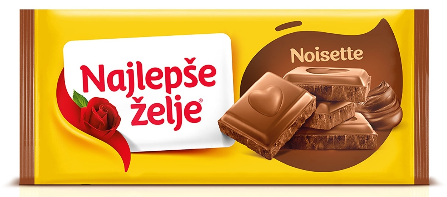 Čokolada NAJLEPŠE ŽELJE noisette 180g