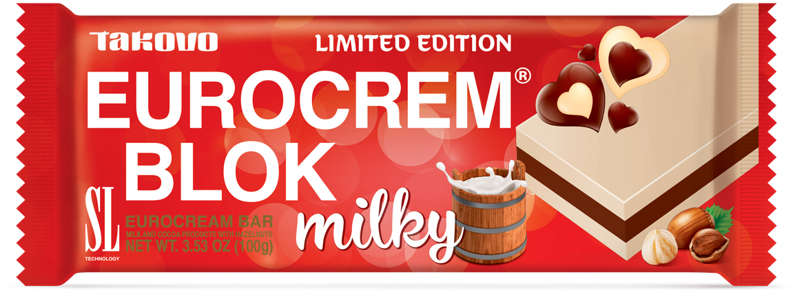 Krem tabla SWISSLION EUROCREAM blok mix beli 100g