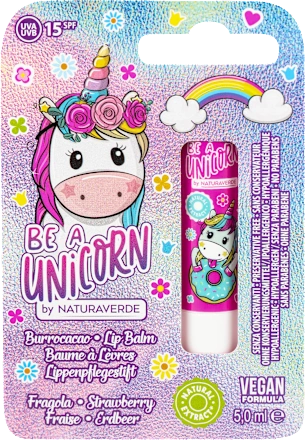 Balzam za  usne NATURA VERDE be a  unicorn  SPF15, 5 g