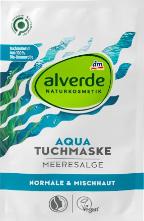 Maska za lice ALVERDE aqua u obliku maramice, 1 kom