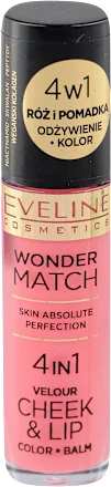 Balzam za usne EVELINE wonder match 4in1 tečno rumenilo i balzam za usne - 03, 4,5 ml