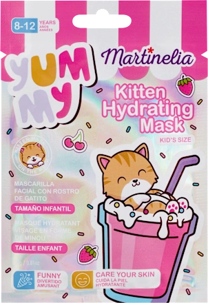 Maska za lice MARTINELIA yum my kitten hidratantna, 8-12 godina, 23 g